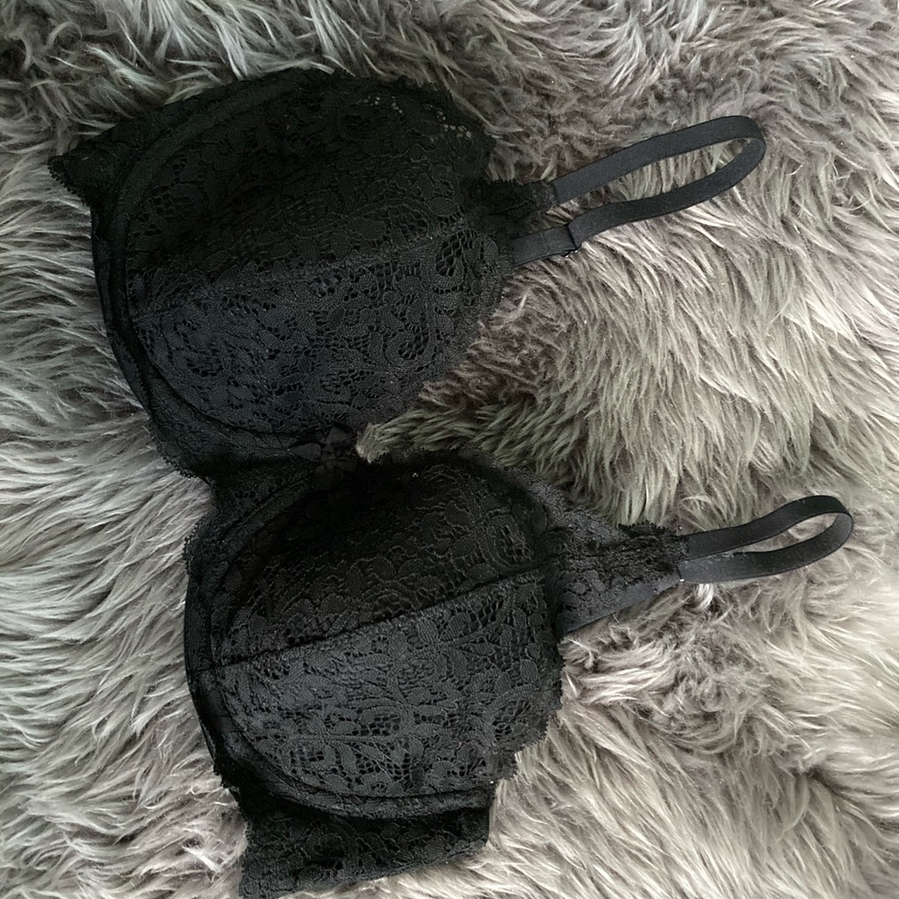 Black Lace Bra